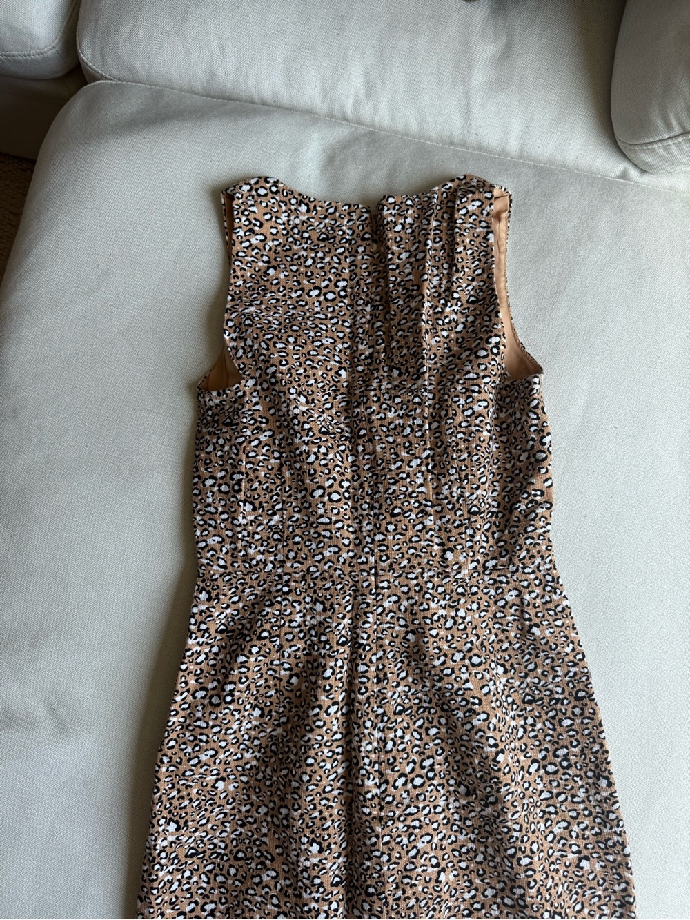 Jcrew Sleeveless Leopard Print Sheath Dress - Picture 5 of 5